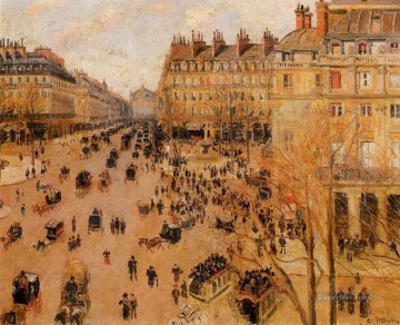 カミーユ・ピサロ Painting - フランスの脅威広場 太陽の効果 1898年 カミーユ・ピサロ